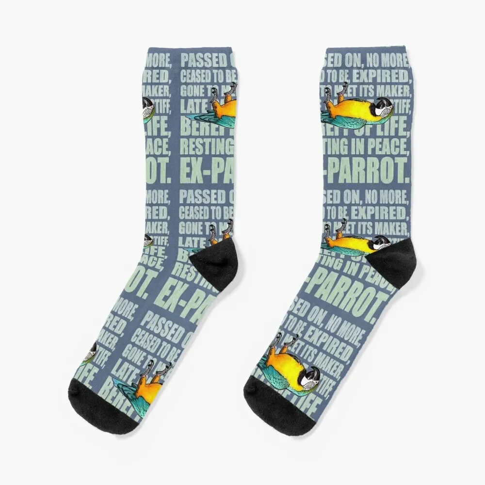 EX - Parrot Socks happy bright garter Socks Women's Men's