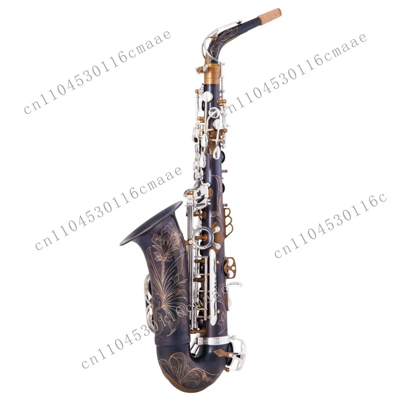 Vintage Series Alto Saxophone Nickel Plated Brass Adjustable Wind Instrument
