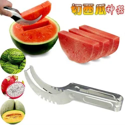 Kitchen Summer Watermelon Artifact Slicing Knife 304 Stainless Steel Knife Corer Fruit And Vegetable Tools Watermelon Clip