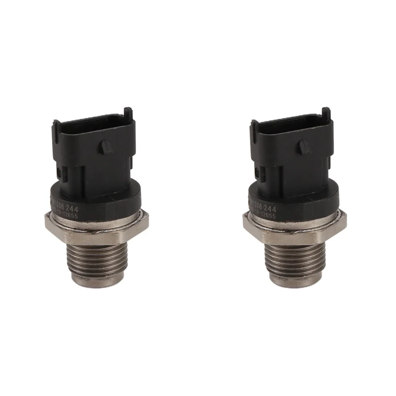 2X Fuel Rail Pressure Sensor 0281006244 For Nissan Navara Patrol ZD30