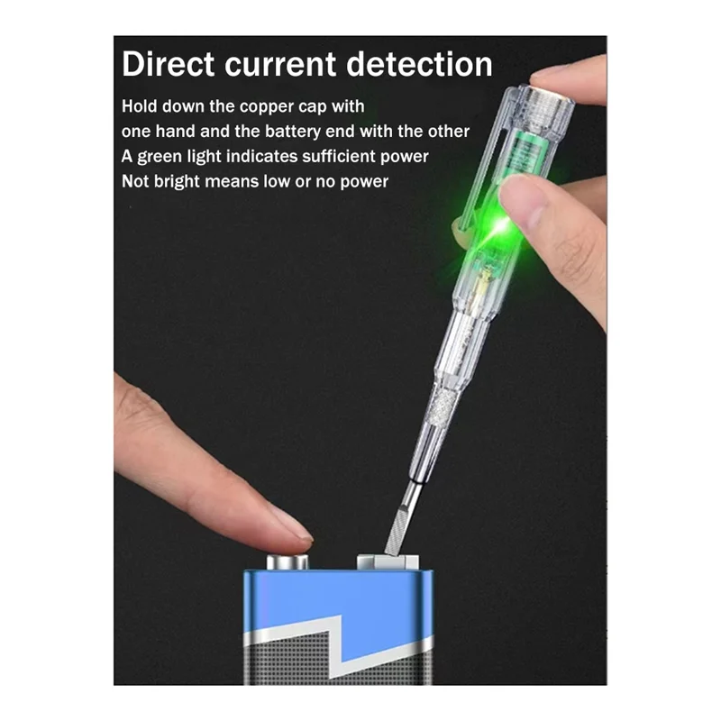 3Piece Intelligent Tester Pen Induction Power Electric Screwdriver For Zero Measuring Firewire-A68E