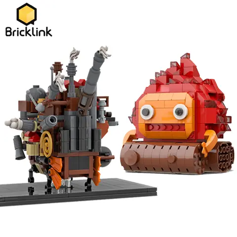 Bricklink Ideas Japan Anime Moving Castles Fire Demon Calcifer Creative Expert Architecture Building Blocks Toys Children Gift