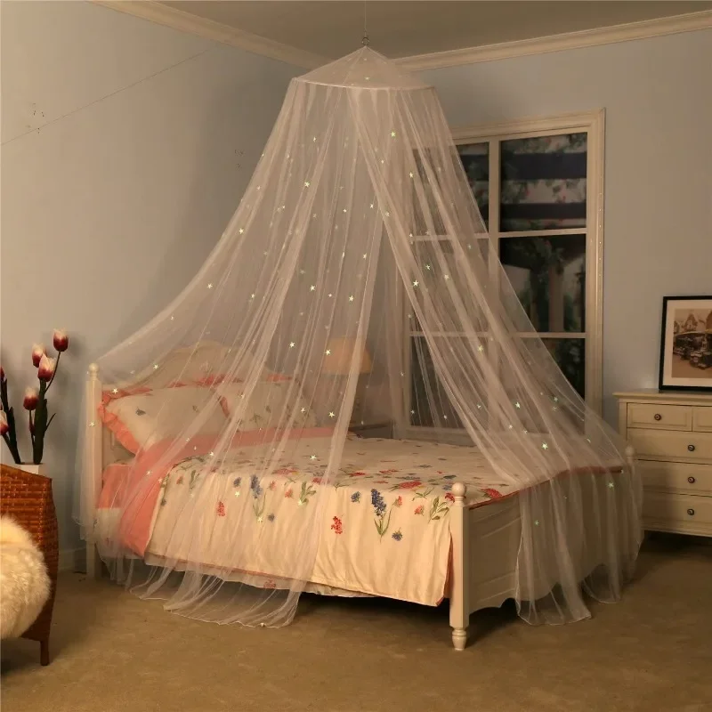 Anti Mosquito Net Mesh Star Luminous Mosquito Net Summer Bedroom Protector Bed Room Decoration