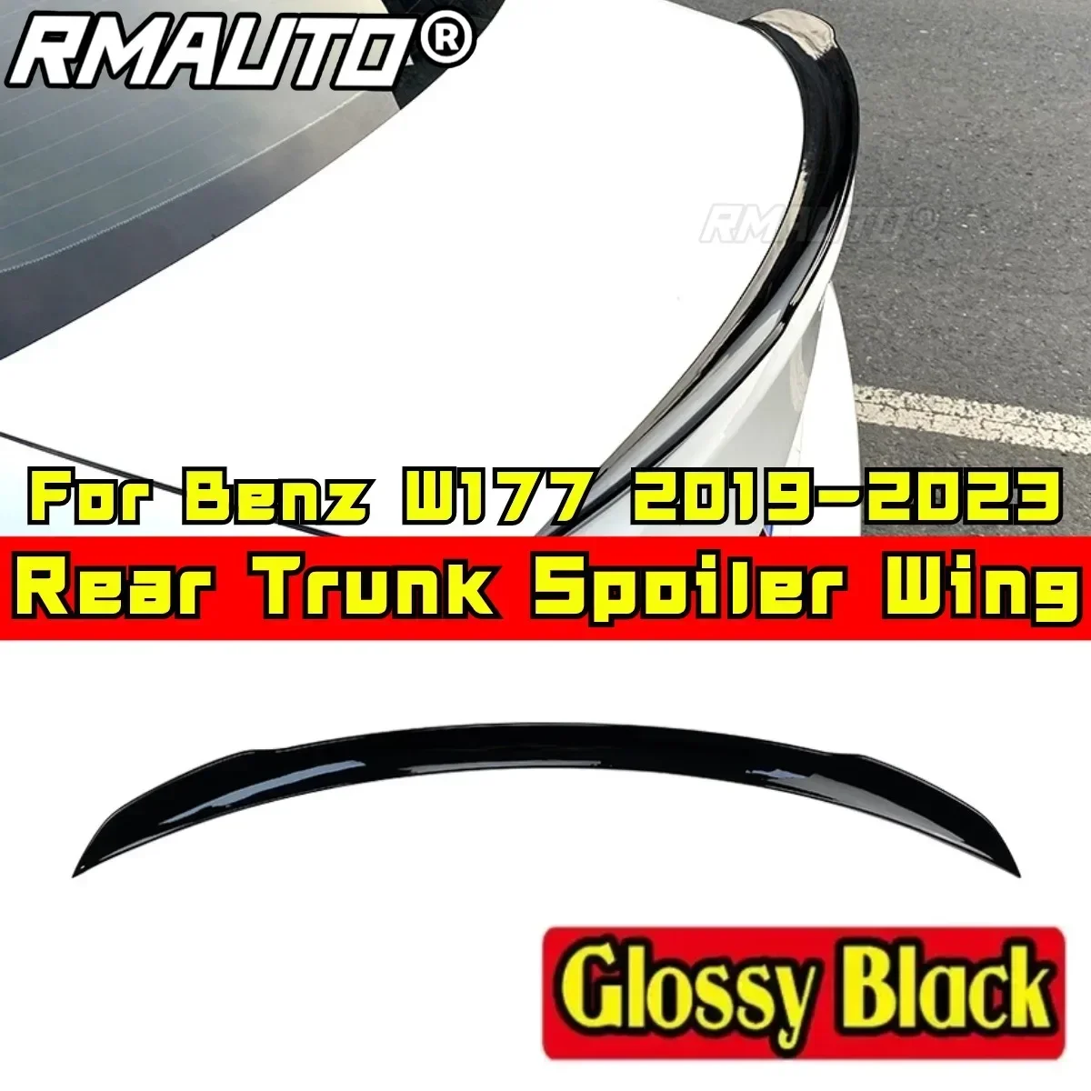 Car Rear Trunk Wing Body Kit Car Rear Spoiler Wing For Mercedes Benz W177 AMG Line Sedan A180 A200 A220 A160 A250 A35 2019-2023