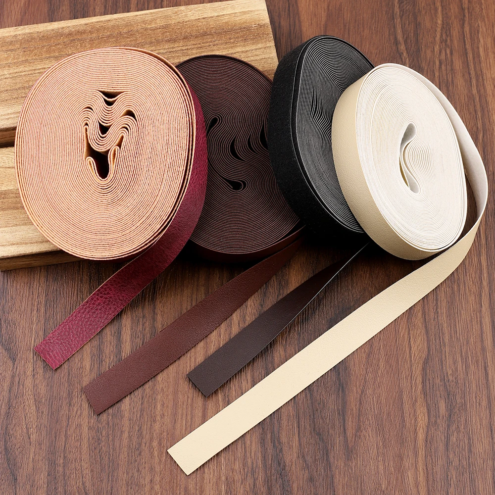 10 متر 1.5/2 سنتيمتر بولي Leather حزام من الجلد شرائط Crafts بها بنفسك الحرف اكسسوارات أكياس الأشرطة مقبض حقيبة يد لينة شقة سلسلة حبل صنع المجوهرات #1