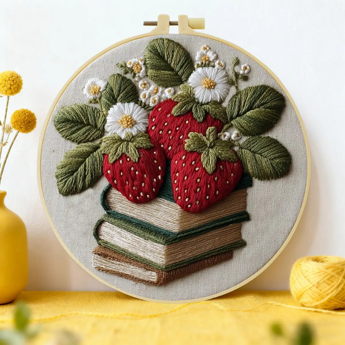 

1pc 20X20CM/15X15CM 7.87/6.3inch Garden Embroidery Starter Kit DIY kit DIY embroidery kit manualidades Set for Beginner