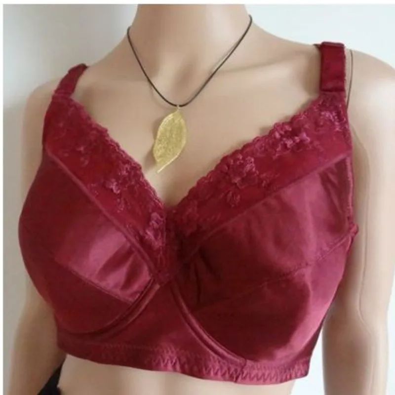

Plus Size Bras Big Breast Lace Embroidered Full Thin Cup Push Up Bras With Pads 75 -110 34 36 38 40 42 44 46 48 B C D E F G H