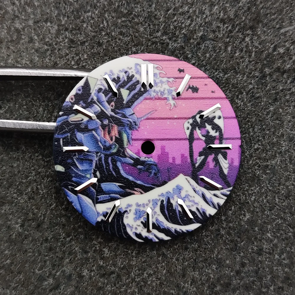 2025 신형 28.5mm 야광 다이얼, 40mm 남성용 명품 비즈니스 시계 교체용 NH35 NH36 4R 기계식 무브먼트 호환