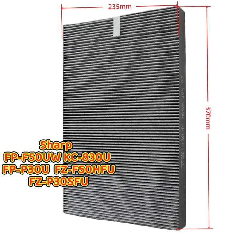 

2-in-1 ctivated Carbon Air Purifier for Sharp FP-F50UW KC-830U FP-P30U FZ-F50HFU FZ-P30SFU Replacement HEPA