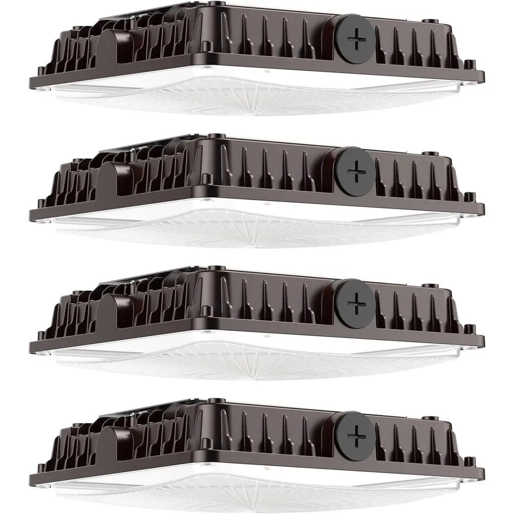 

4-Pack 100W Adjustable LED Lights, 3000K-5000K, IP65, ETL Certified for Commercial, Gas Stations, Workshops