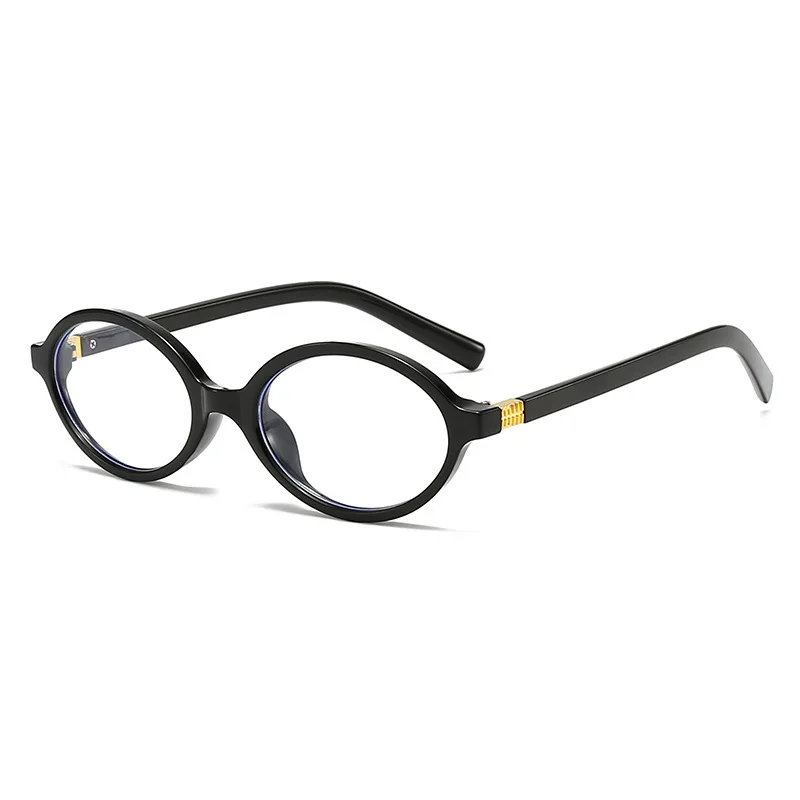 2025 Glasses Frame Nerd Oval Fashion Flat Mirror  Version Versatile Plain Faced Women's