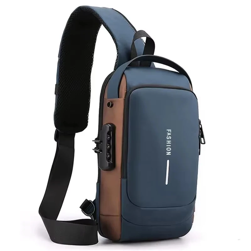 

Desinger Multifunction Anti-theft USB Shoulder Crossbody Bag Travel Sling Pack Messenger Pack Chest Bag Male Luxury Brand Men