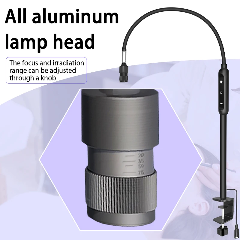 R قابل للتعديل مرنة الأشعة فوق البنفسجية لاش الغراء علاج ضوء LED مصباح شعاع ضوء رمش تمديد الجدول مصباح Starspeed LED نظام رمش #6