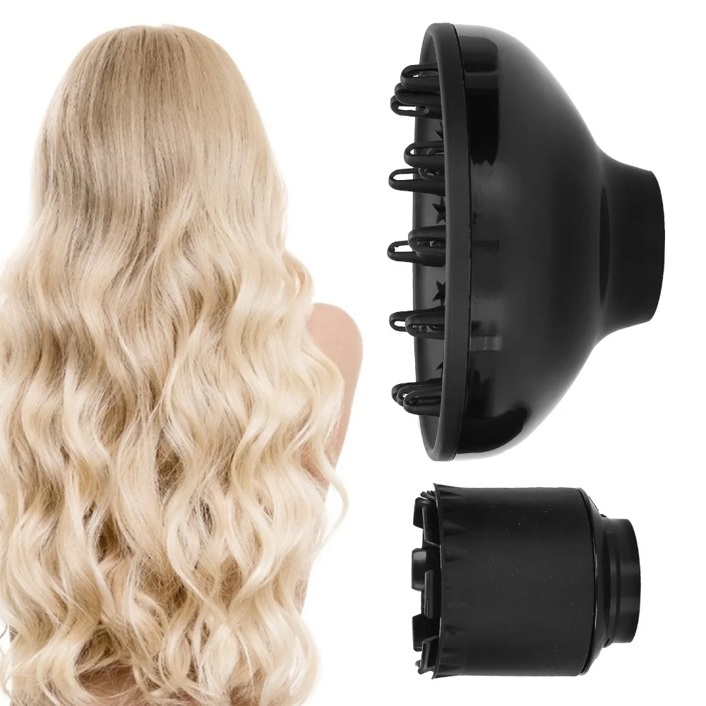 Adjustable Airflow Hair Dryer Diffuser Black Color Volumizing Design Universal Diffuser Attachment Portable Professional