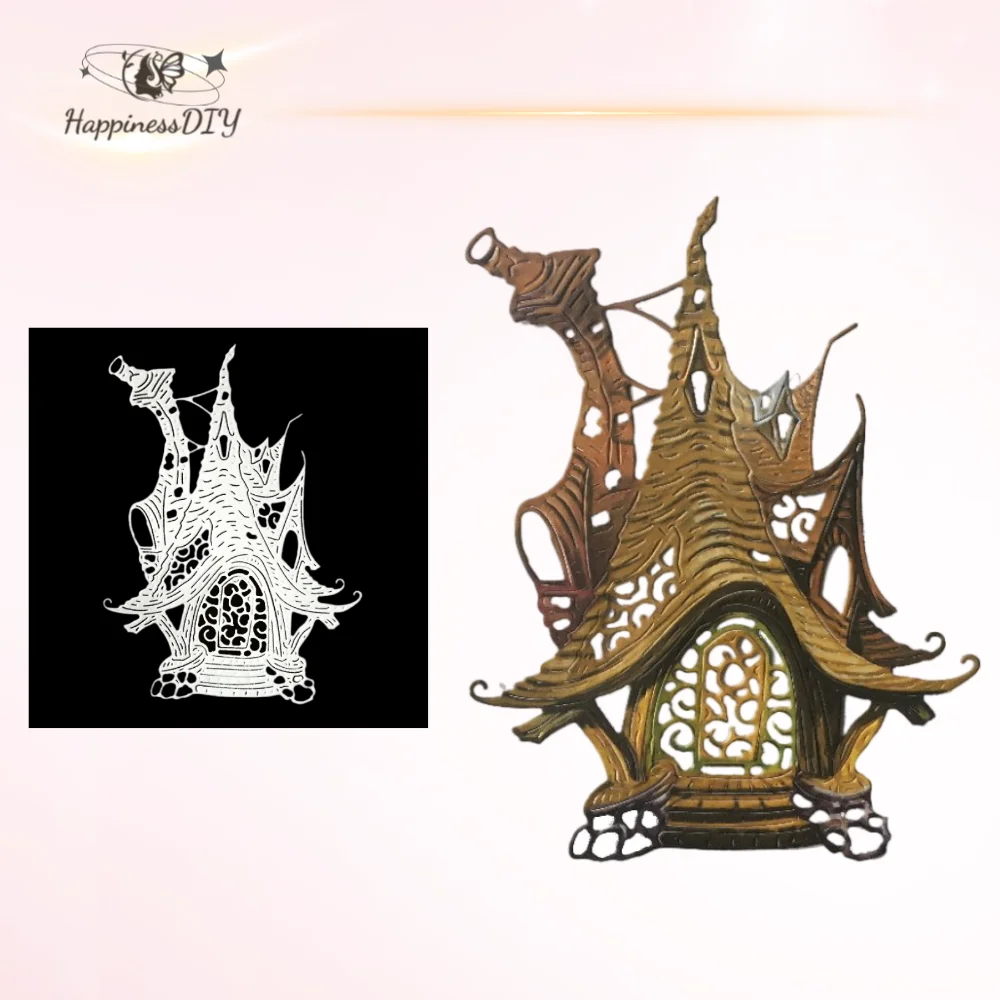 Elf House Goblin Dwarf Laboratory Metal Cutting Dies for DIY Scrapbooking Album Paper Cards Decorative Crafts Embossing Die Cuts