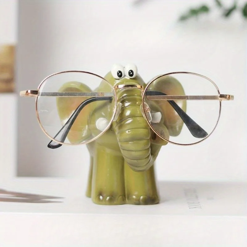

Держатель для очков в виде слона, орнамент, креативная подставка для хранения, мультяшная подставка, аксессуары для хранения