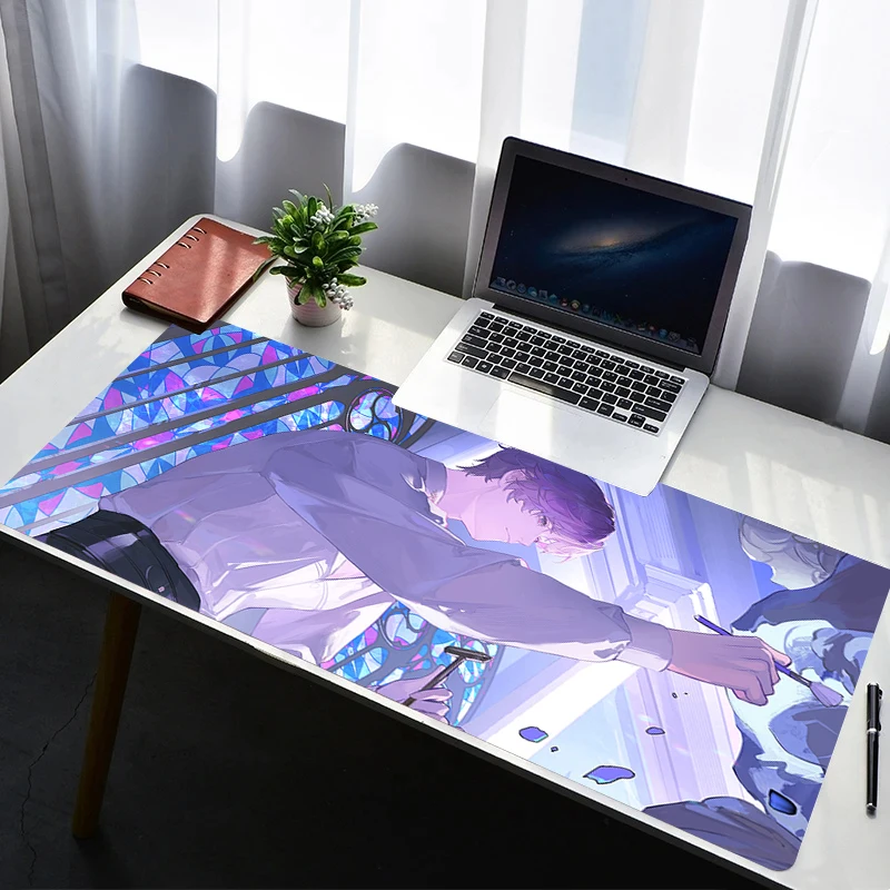 

Mouse Pad Computer Gamer PC Accessories Mousepad Rubber Non Slip L-love And Deepspace Rafayel Desk Mat Laptop Gamer Keyboard Pad