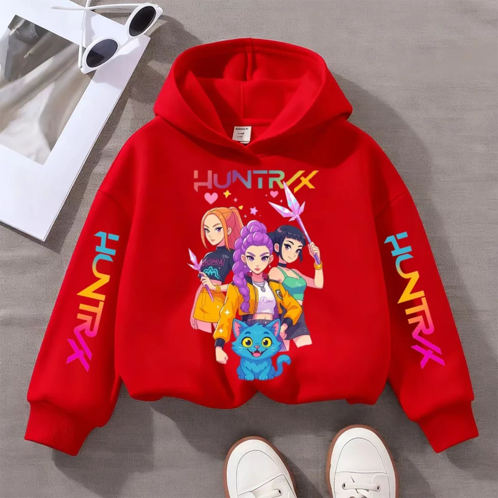 KPOP Demon Hunters Children's Sweatshirt Girls' Clothes Girls' Sweatshirt autumn 2024 New Cute Fashion Hoodie image 4