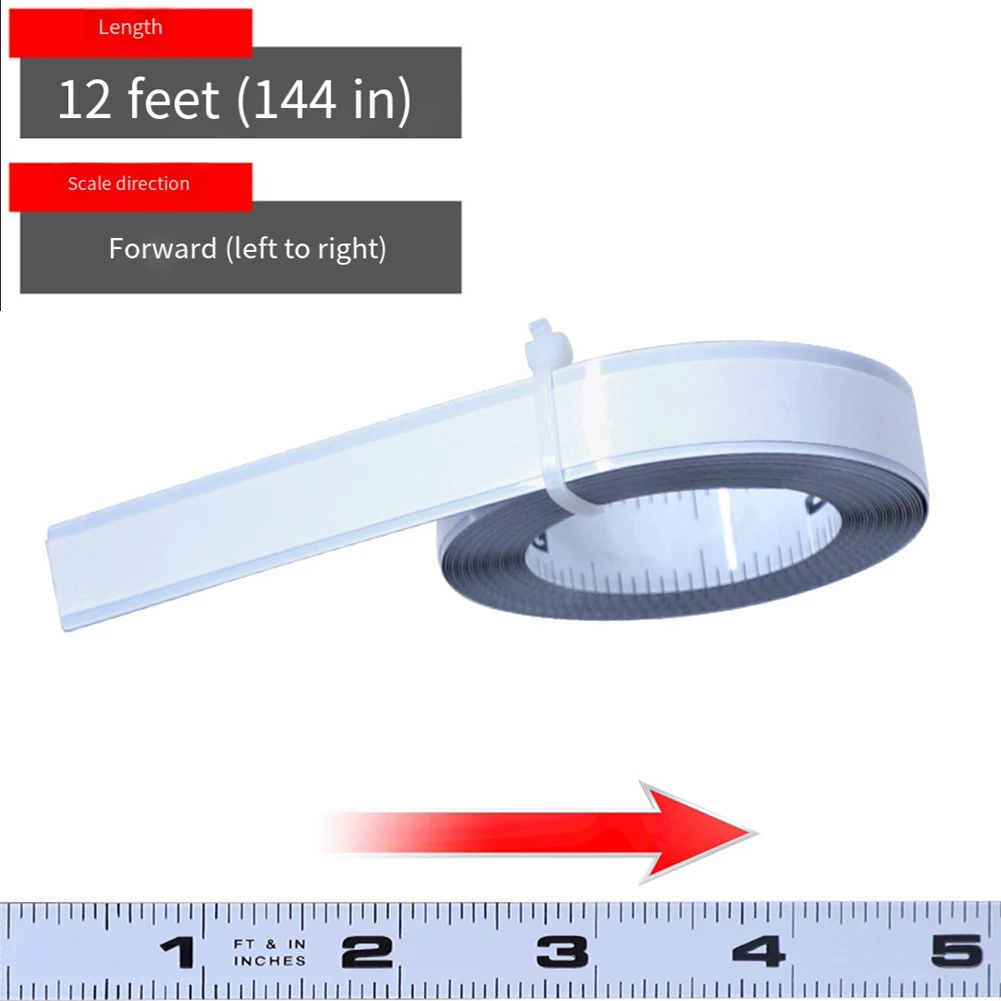 4-12Ft Metric Carbon Steel Ruler For T-Track Router Table Saw Woodworking Tools Woodworking Guide Rail Metal Ruler