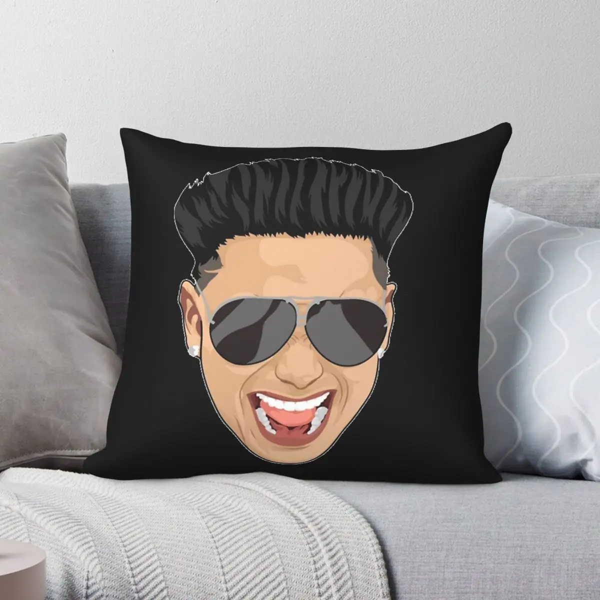 Dj Pauly D Jersey Shore Square Pillowcase Polyester Linen Velvet Pattern Zip Decorative Throw Pillow Case Bed Cushion Cover