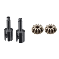 2 Pcs Driver Shaft Cup EA1017 With 2 Pcs 11T Bevel Gear EA1038 For JLB Racing CHEETAH 1/10 Brushless RC Car Parts