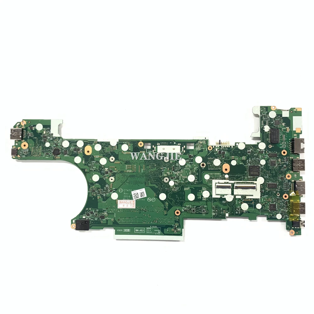 For Lenovo Thinkpad T470 SR340 i5-7300U Laptop Motherboard NM-A931 DDR4 FRU 01HX648 01AX969 100% Working