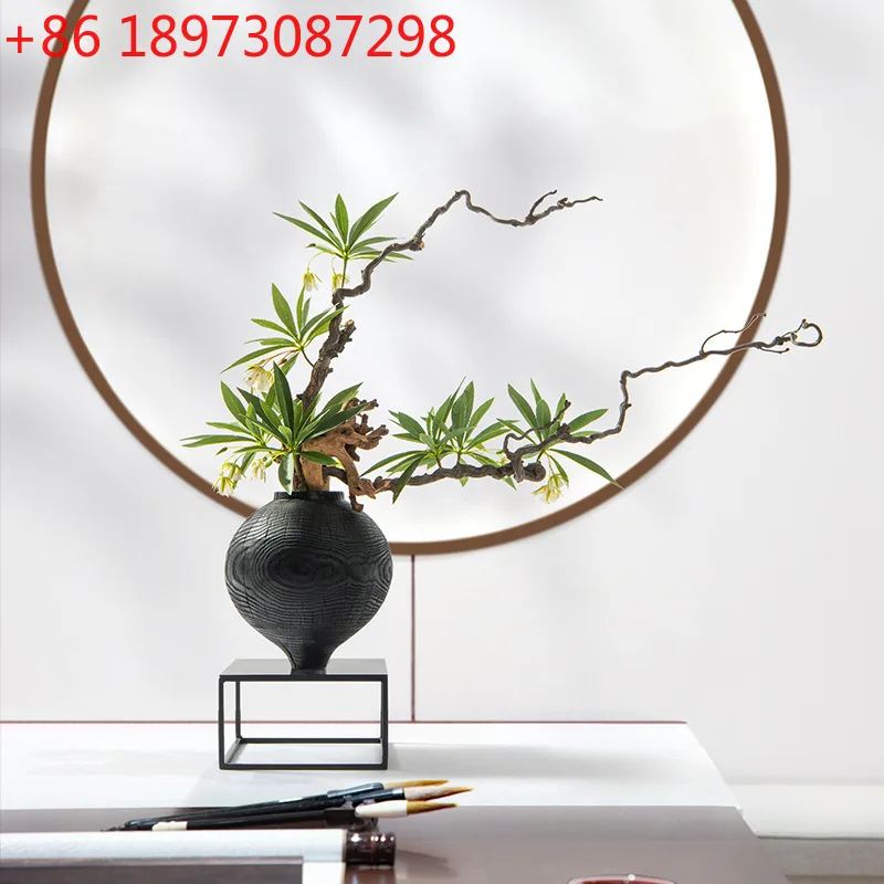 

Новый крупномасштабный имитация цветочного стебля в китайском стиле в японском стиле, украшение в вестибюле отеля