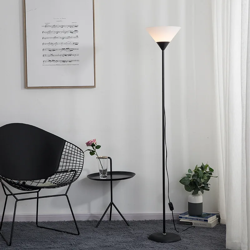 

Bedroom floor lamp creative living room bedside sofa eye protection LED light minimalist study internet red vertical floor lamp