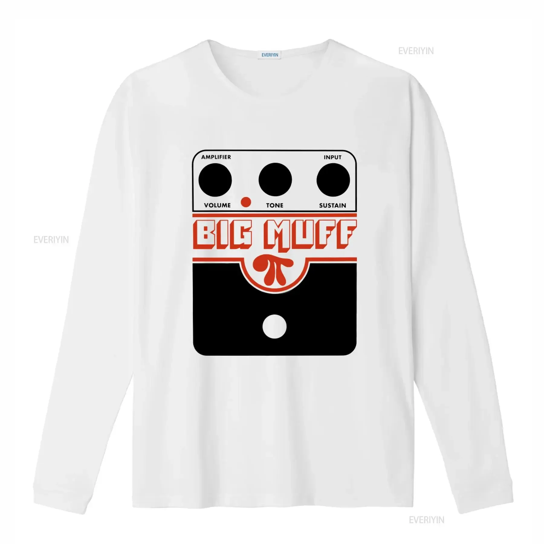 Vintage Style Big Muff Guitar Distortion Pedal Design T Shirt for Men in White Sizes S 2345XL vintage Washed homme Unisex