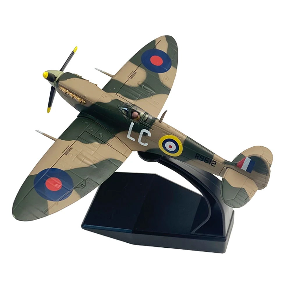 

1:72 1/72 Scale WWII British Spitfire Fighter Plane Diecast Metal Airplane Aircraft Ornament Model Boy Birthday Toy Gift