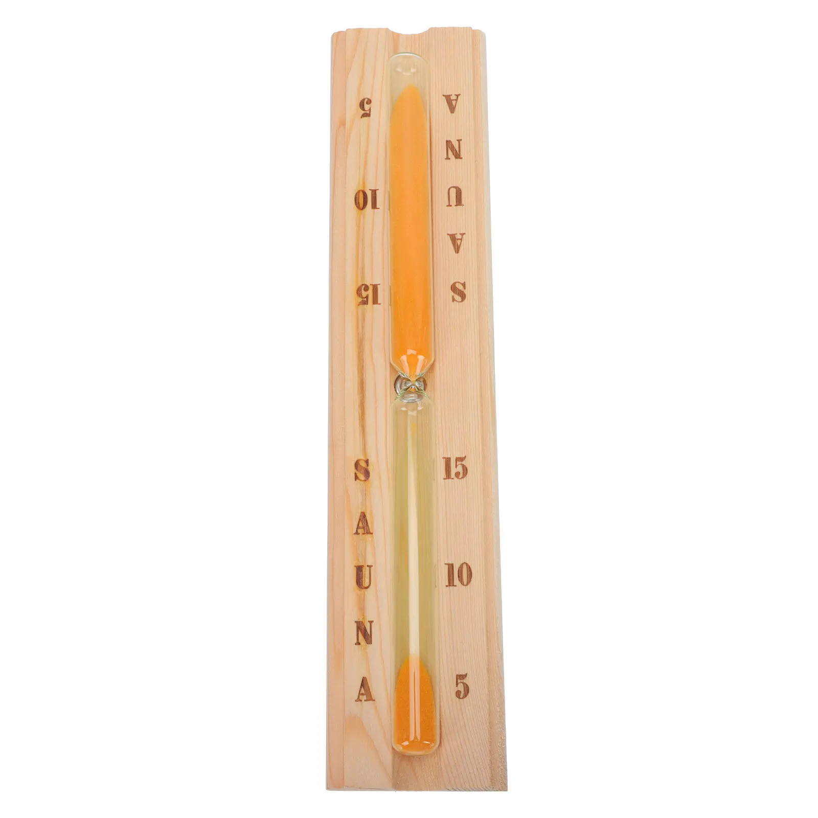 1Pcs Sand Timer Hourglass Wooden Glass Clear Calibration 15 Minutes Sauna Room Desktop Timing Timer Sauna Room Hourglass