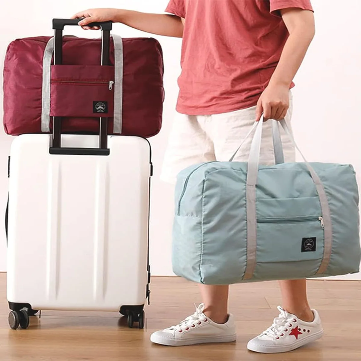 1 шт.-складная дорожная сумка, подходящая для мужчин и женщин, большая вместительная сумка для женщин, водонепроницаемая сумка, дорожная сумка