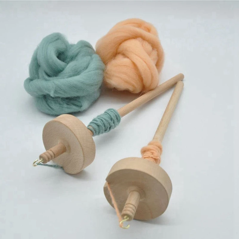 Drop Spindle Spare Parts DIY Craft Whorl Yarn Spin Sewing Accessories Beginners Storage Tools Handmade