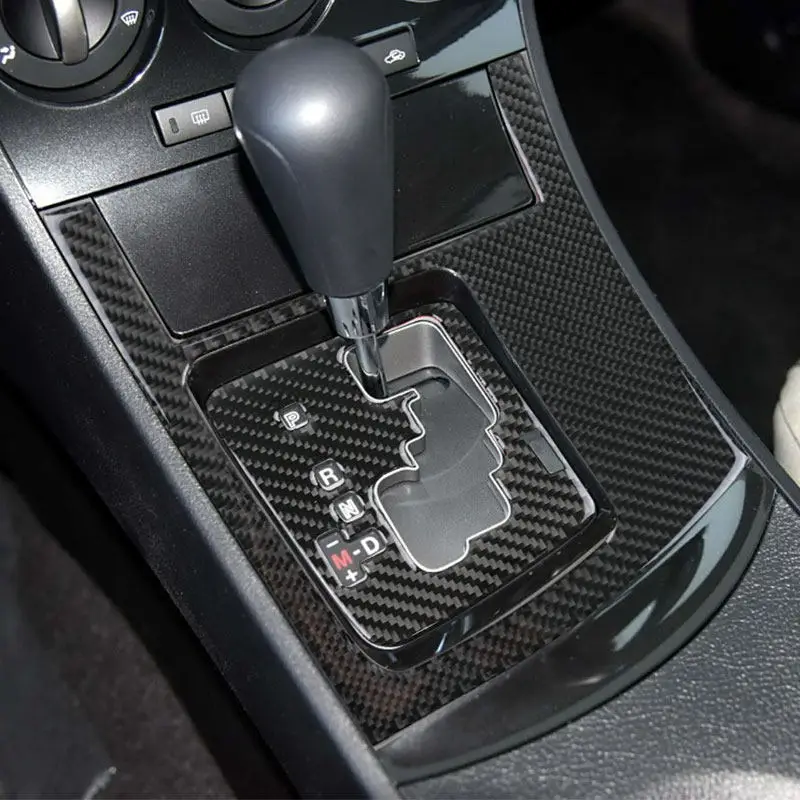 

1pc Soft Carbon Fiber Car Gear Shift Panel Trim Cover For Mazda 3 Axela 2010 2011 2012 2013