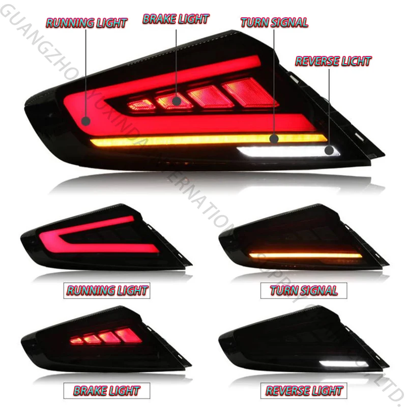 مجموعة المصابيح الخلفية LED للسيارات لسوبارو WRX 2022-2025 عدسة حمراء جديدة ملحقات المصابيح الخلفية المعدلة 2023 2024 بالجملة