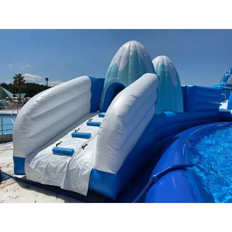 Inflatable Commercial Water Park Land Inflatable Water Parks Obstacle Park and Inflatable Park Water