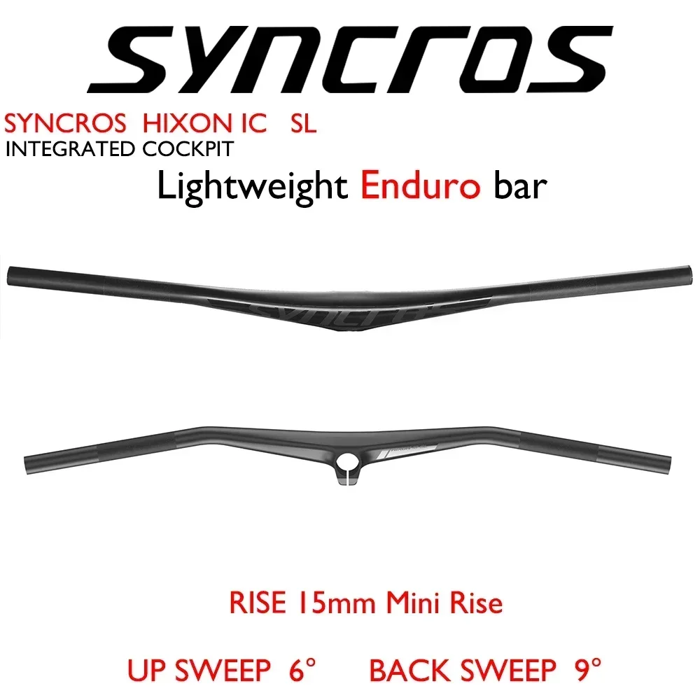 SYNC HIXON IC SL is suitable for XC/MTB high carbon ultra-light handlebars/6° upswept, 9°swept back integrated handlebars/28.6MM