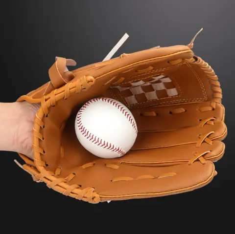 MuqiNush 1 PC बच्चों के बेसबॉल दस्ताने PU बल्लेबाजी दस्ताने बच्चों सॉफ्टबॉल अभ्यास उपकरण बेसबॉल प्रशिक्षण प्रतियोगिता उपयोग 6 best sales बेसबॉल बल्लेबाजी दस्ताने - №4