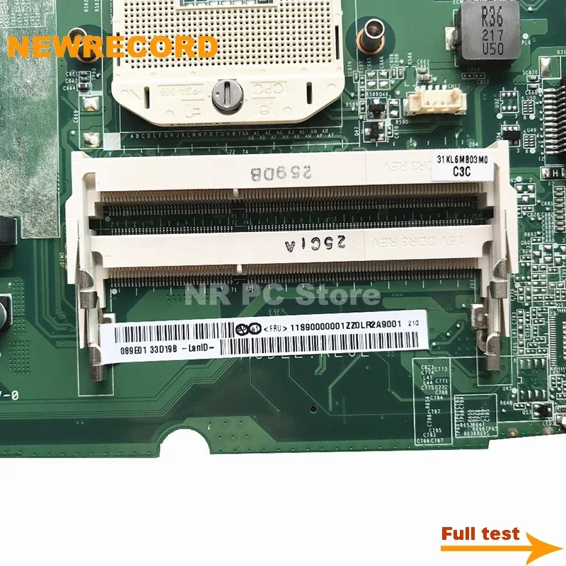 For Lenovo Z470 Laptop Motherboard  FRU 90000001 11S90000001 DAKL6EMB6C0 HM65 GT 520M 1GB GPU Main Board full test