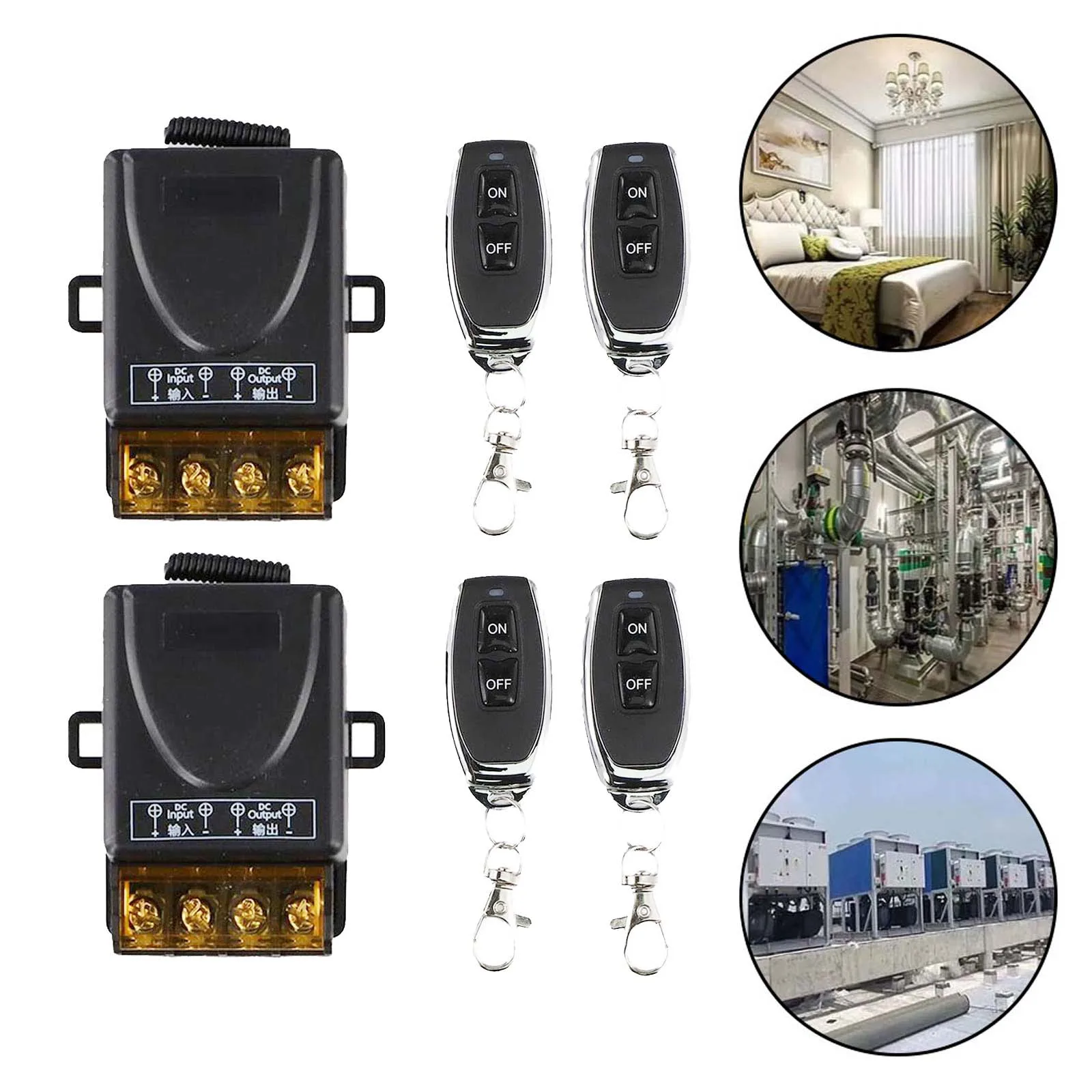 Home Automation 12V Remote Control Switch 30A Remote Control RF Technology Signal Control Stable Signal Versatile Operation