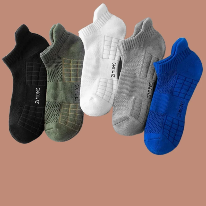 

5/10 Pairs Sports Basketball Breathable Short Socks Sweat-absorbing Odor Proof High Quality Men's Women Leisure Socks Boat Socks