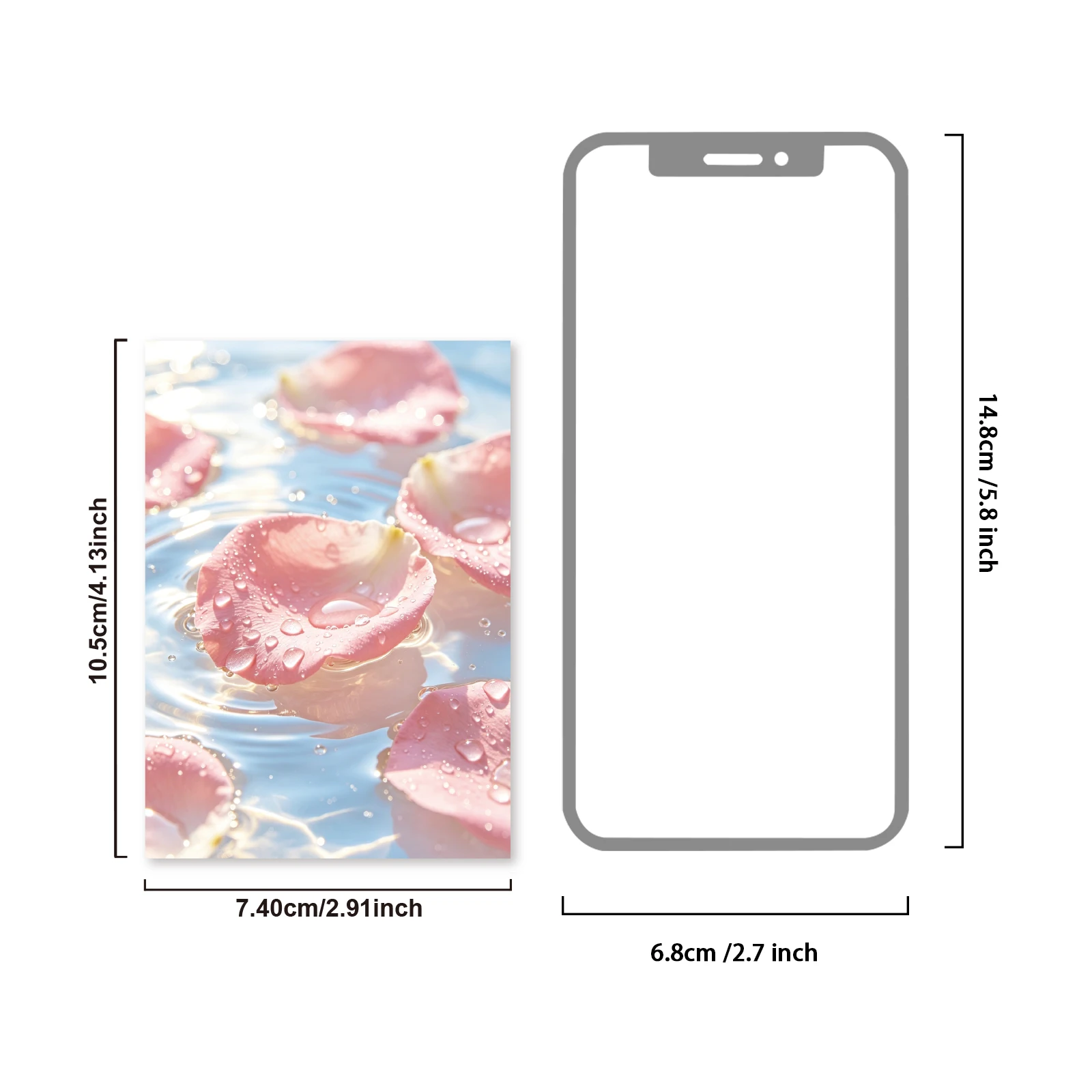 Etori Life 15Pcs Dreamy Water-Flower Scenery Material Pack Floating Flowers and Butterflies on Water Multiple Scene Layouts DIY Journal Collage Decoration Materials Suitable for Laptops, Photo Albums, Handbags, Guitars, Bicycles and Helmets, Postcards and Envelopes, Scrapbook Supplies, Office Decoration Supplies, Room Decoration, Gift Paper Bags, Ins Aesthetics, Cycling Decals, School Supplies, Children's Toy Stickers