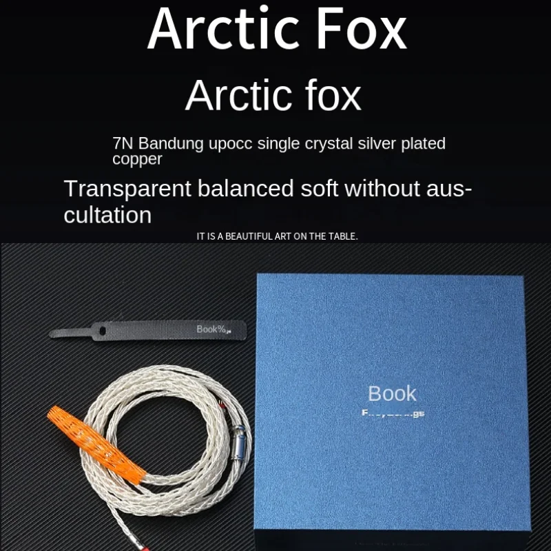 

FiftyStrings Arctic Fox Earphones Upgraded Balance Cable Taiwan Bandung Upocc 7N 2 Type Copper Silver Plated 0.78 2 Inch MMCX