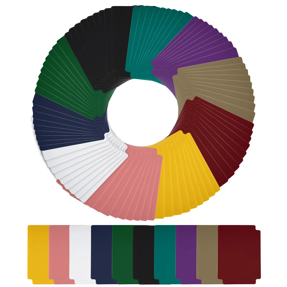 Separadores de tarjetas comerciales para caja de almacenamiento, divisores multicolores, separador de 10 colores con pestañas, apto para TCG, tarjeta de béisbol, deportes