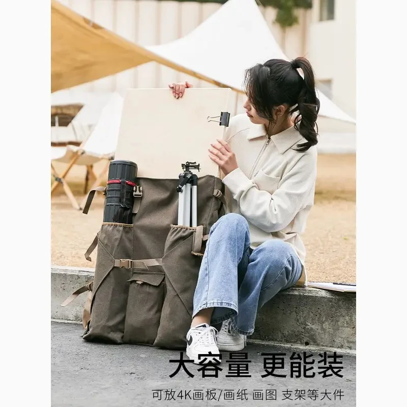 Special Oil Painting Easel Art Students Storage Outdoor Sketch K Drawing Board Bag Large-Capacity