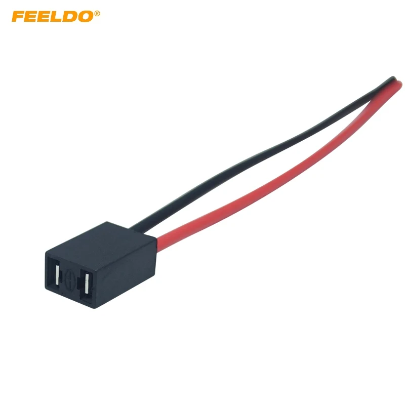 

FEELDO автомобильный H7 светодиодный HID разъем для кабеля фар, разъем для лампы, автомобильный провод, галогенный адаптер, держатель