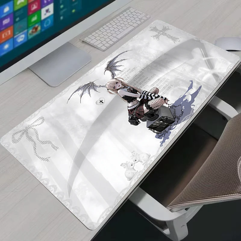Mouse Pad New Large XXL Misa Amane Desk Mat Death Note Anime Mousepad Computer Gamers Lock Edge Gaming Rubber Keyboard Pads