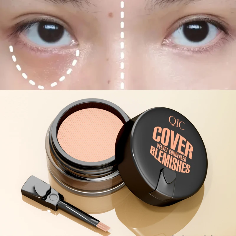 QIC Waterproof & Sweatproof Concealer Cream - Tattoo coverage, Long-Lasting Foundation, Natural,Full coverage, All Skin Types