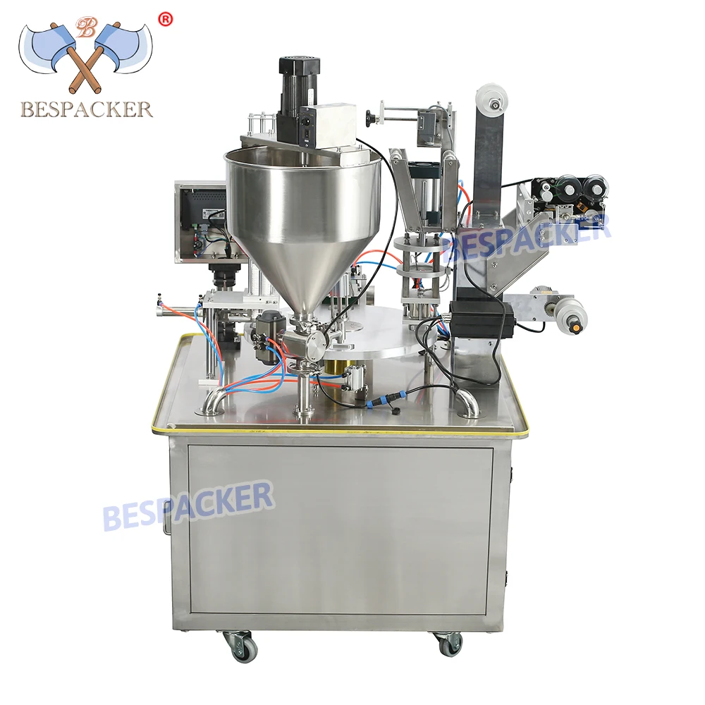 XBG-900 Automatic Plastic  Yogurt Mineral Water Cup Filling Sealing Machine