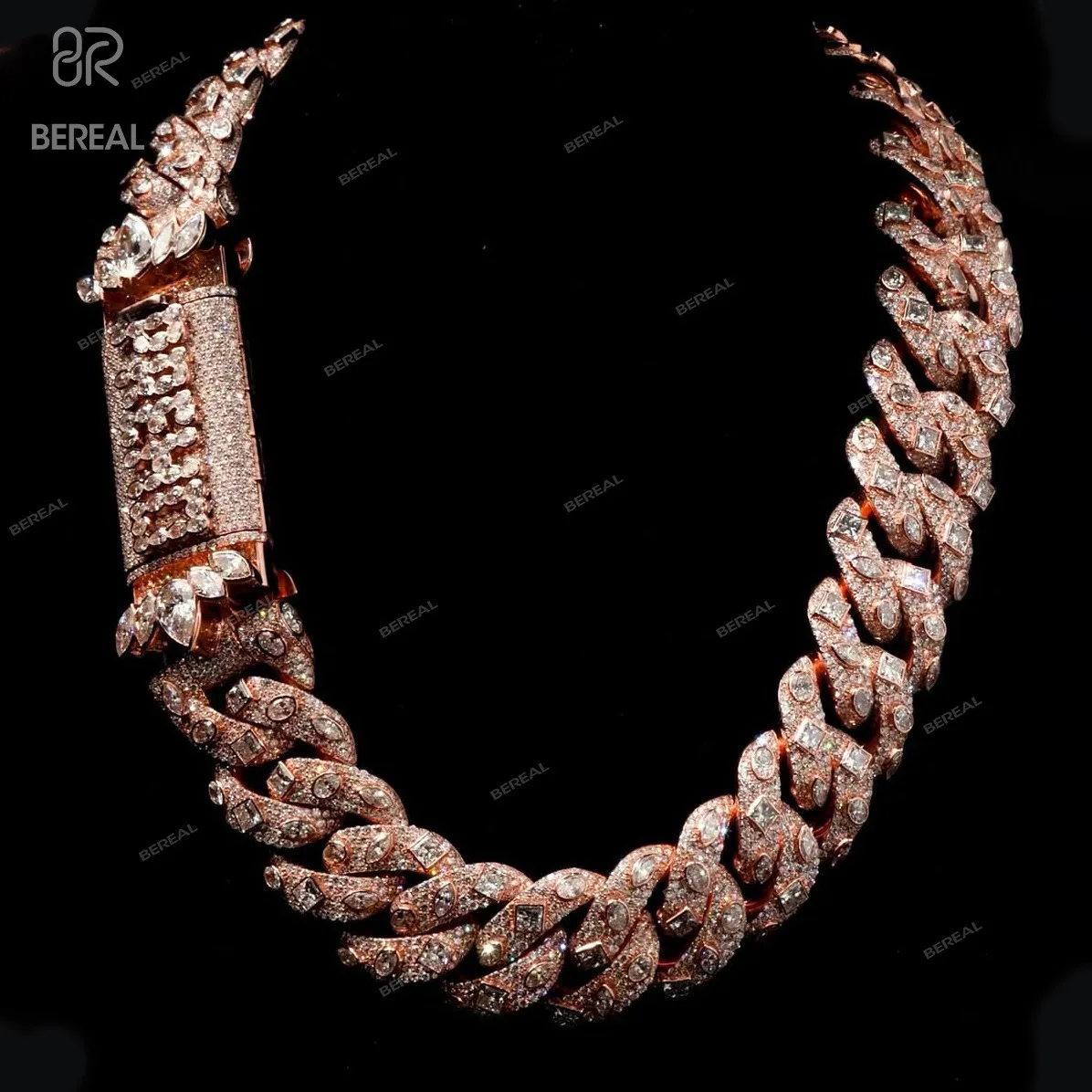

Hip Hop Style 925 Silver Cuban Link Bracelet Chain Pass Diamond Tester Custom Iced Outr Vvs Moissanite Cuban Necklace Jewelry
